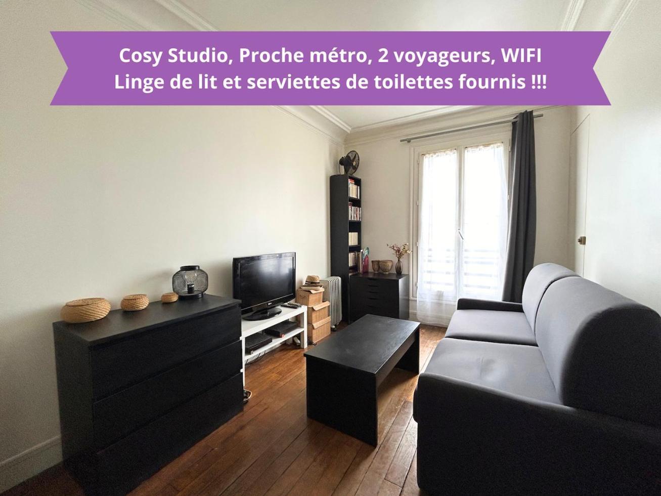 Apartmán Cosy Studio - Proche Metro - 2 Voyageurs Levallois-Perret Exteriér fotografie